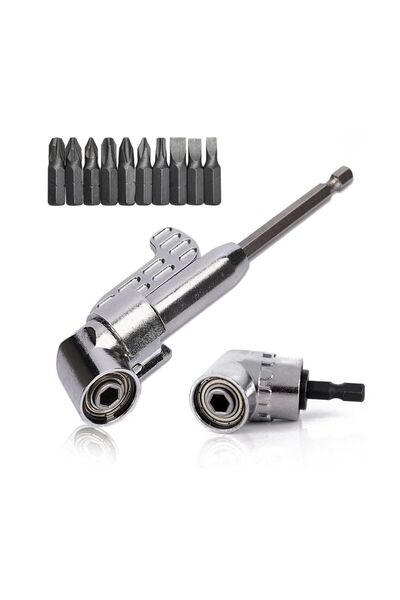 COMBAT 12 Parça 1/4'' Bits Uç Ve Köşe Vidalama Adaptörü Seti