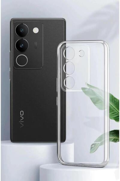 vivo V29 şeffaf silikon kamera korumalı kapak kılıf