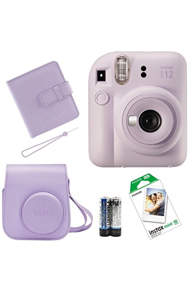 Fujifilm İnstax Mini 12 Fotoğraf Makinesi Çanta Albüm Askı Pil 10'lu Film
