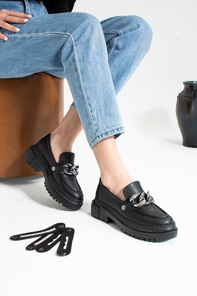 ZENNESHOES Pantofi de damă Kristen din piele neagră