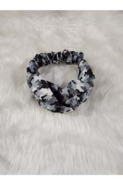 Elvinege Aksesuar Camouflage Pattern Cross Hair Band