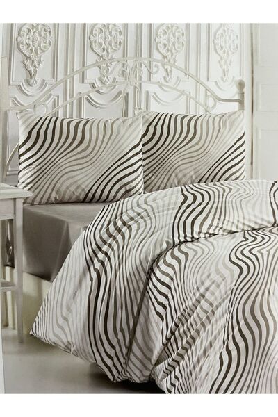 SelfyHome Σετ Παπλωματοθήκης Διπλό Pera 100% Βαμβάκι Ranforce 4855-10