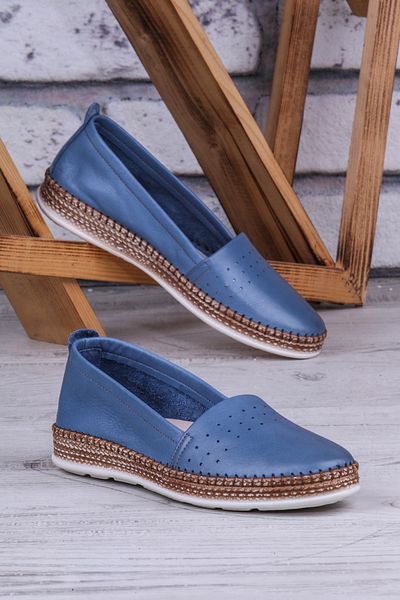 Ghattix Pantofi de damă balerina Herna din piele naturală