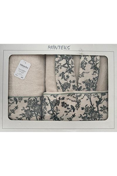 Minteks Green Women's Barrobe Set - 3-Piece Barrobe Set