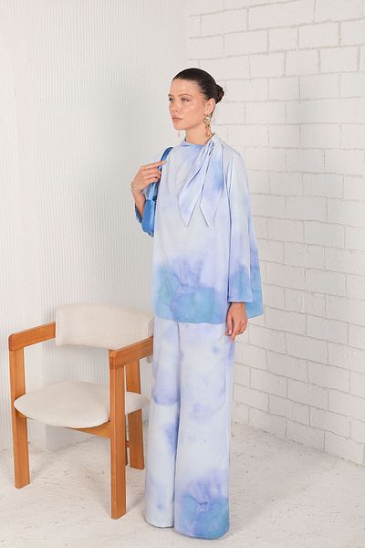 Melike Tatar 32-2214 Model BLUE Patterned Set