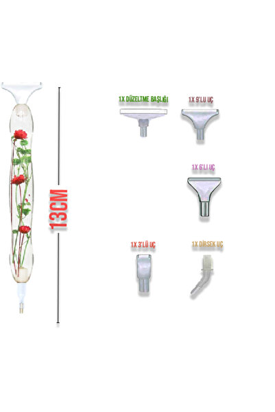 Movas Sanat Desenli Sert Kalem | 5 Adet Renk Ve Desen Seçeneği | Elmas Mozaik...