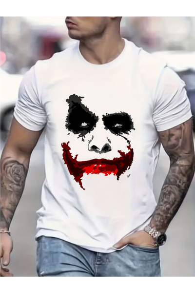 CLASSY.MODA Ανδρικό μπλουζάκι μονόπλευρο - Λευκό μπλουζάκι με κοντό μανίκι με λαιμόκοψη