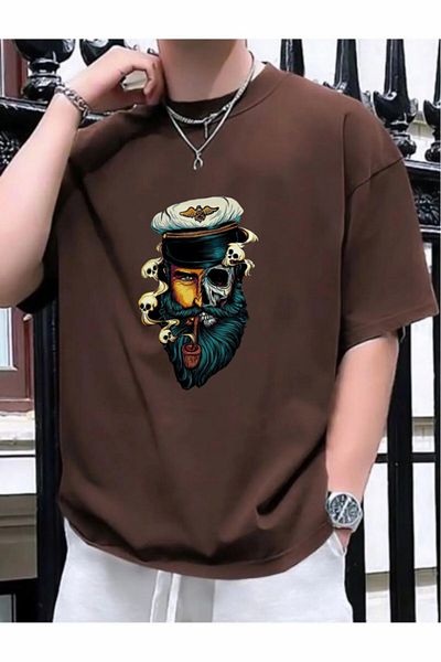 Evomind 1 T-shirt για αγορές 5 και άνω στο καλάθι - Unisex Pipe Pirate printed T-shirt