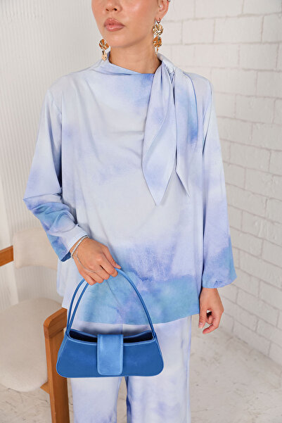 Melike Tatar 32-2214 Model BLUE Patterned Set