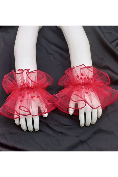 es moda shop Little Almira for Girl - Red with Removable Cuffs