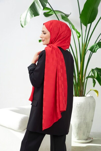 İpekhan SILKY JACQUARD SHAL FIGURINE PATTERN 9007-10