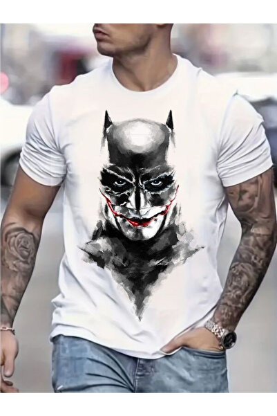 CLASSY.MODA Ανδρικό μπλουζάκι μονόπλευρο - Λευκό μπλουζάκι με κοντό μανίκι με λαιμόκοψη