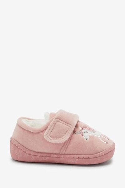 Next Baby Pink Unicorn Banded Panduf Home Nursery Shoes