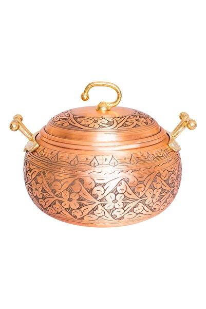 Bakır Concept 5 Lt Capacity Copper Pot - Heavy Processing Chubby Model