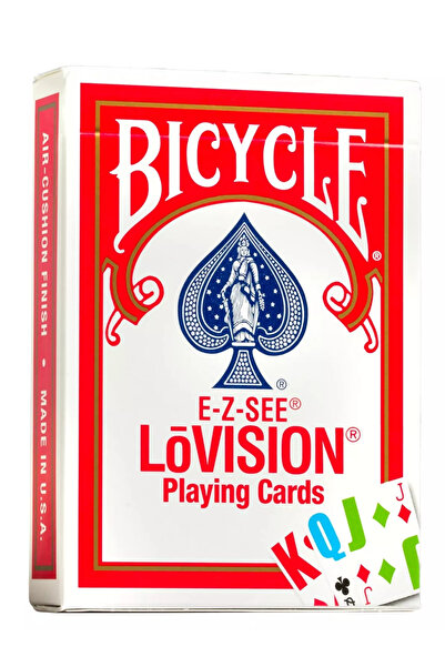 Bicycle بطاقات اللعب الحمراء الضخمة من إي زد-سي لو فيجن