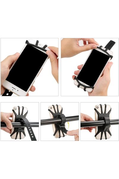 NCR Telefon Tutucu Universal 360° Dönebilen Bisiklet - Motosiklet - Scooter T...
