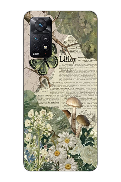 SUPER FRAME Xiaomi Redmi Note 11 PRO Uyumlu Kolaj Tasarımlı Şeffaf Telefon Kı...