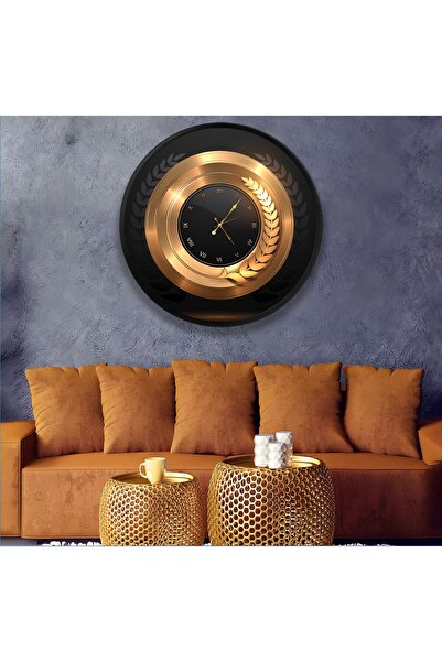 EMYA HOME Kanvas (Ahşap) Duvar Saati - 70 cm