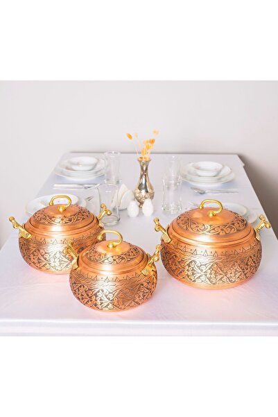 Bakır Concept 5 Lt Capacity Copper Pot - Heavy Processing Chubby Model