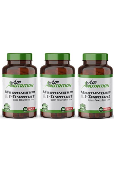UP Nutrition Magnesium L-threonate Magnezyum L-treonat 2000 Mg 90 Kapsül Vega...