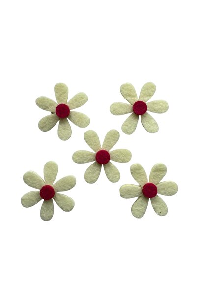 kalben accessories 20 قطعة من شخصيات الزهور اللباد - 4 سم، مادة اللباد