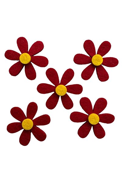 kalben accessories 20 قطعة من شخصيات الزهور اللباد - 4 سم، مادة اللباد