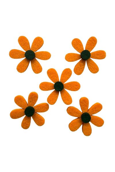 kalben accessories 20 قطعة من شخصيات الزهور اللباد - 4 سم، مادة اللباد