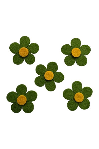 kalben accessories 20 قطعة من شخصيات الزهور اللباد - 4 سم، مادة اللباد