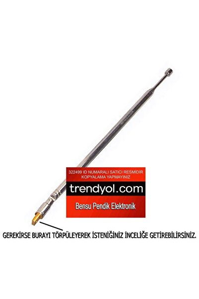 Powermaster 20 Cm Radyo Anteni 20cm Çubuk Anten 20 Cm Teleskopik Anten 20cm Anten 22cm Anten Bensu Pendik