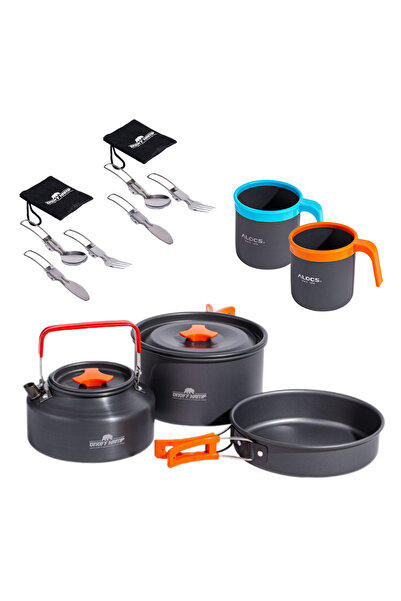 Alocs طقم مطبخ وشاي للتخييم - نكهة في الطبيعة