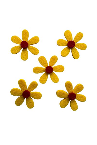 kalben accessories 20 قطعة من شخصيات الزهور اللباد - 4 سم، مادة اللباد