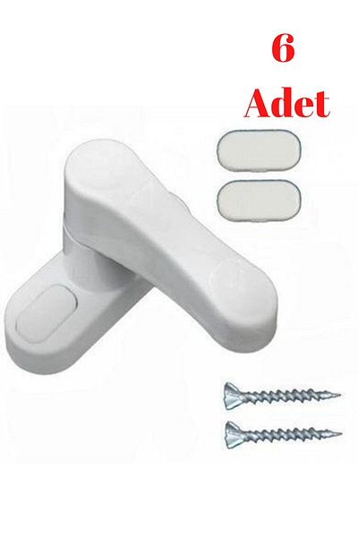HOBİDABİ Pimapen Window Security Lock Glass Balcony Door Metal Safety Lock