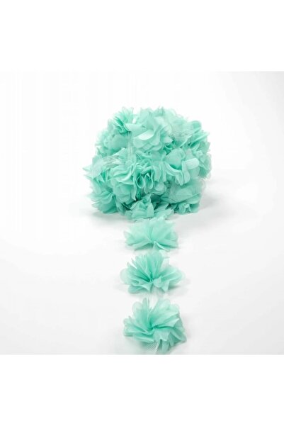 kalben accessories شريط ورد على شكل زهرة مقطوعة بالليزر بلون النعناع - 26 قطعة