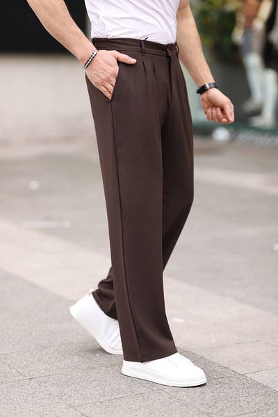 BYATA MENS STYLE MEN'S BAGGY FABRIC PANTS