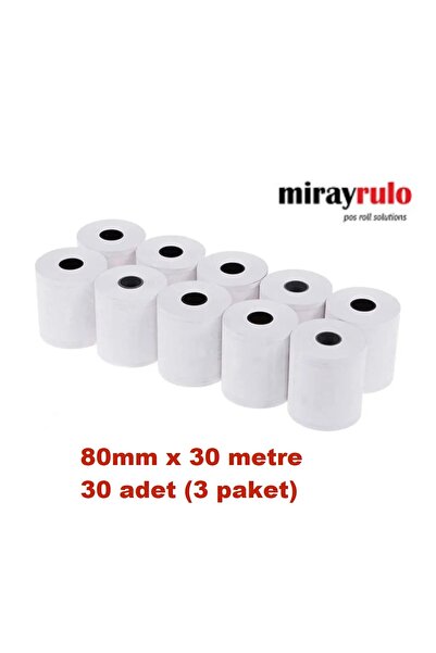 80mmX30Metre Termal Pos Rulosu 30 Adet