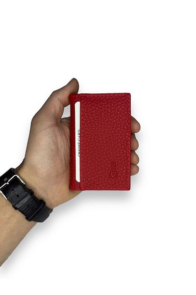 Roan Vegan Card Holder Minimalist Design Transparent with Id Pocket Men's Credit Card Holder and Wallet