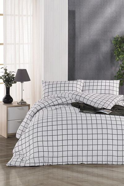 Tabu Home Σετ Παπλωματοθήκη Μονό Καρό Classy