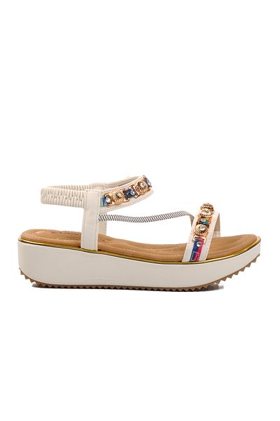 Voyager 9651 Model White Women's Sandals