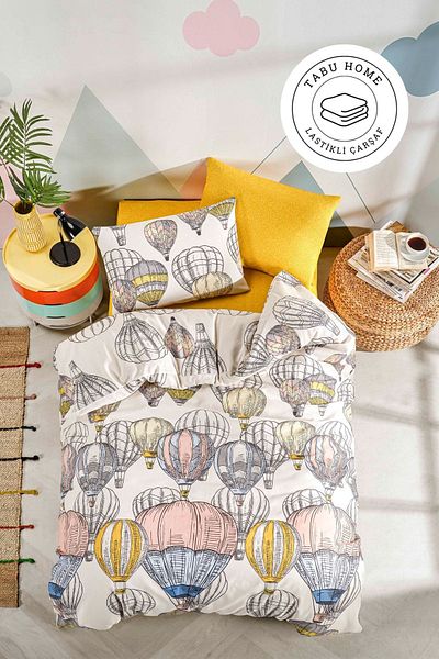 Tabu Home Σετ Παπλωματοθήκη με Διπλό Μπαλόνι Cappadocia Elastic Sheet
