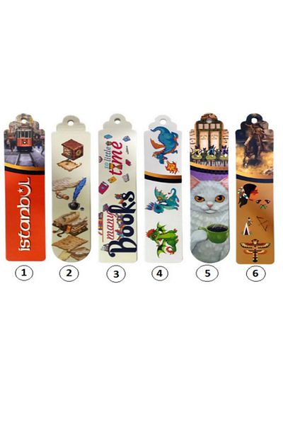 Kiddy World 4 Pieces of Tasseled 16x3,5 cm Size Bookmarks