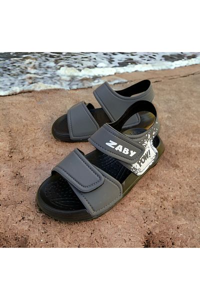 mustey Boys' Sandals - Soft Sole and Velcro Design