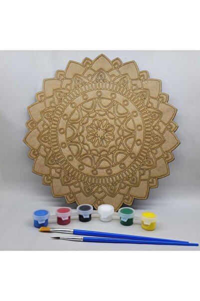 DESTİNA Destin Ahşap Mandala Boyama Seti Model98 23cm*23cm