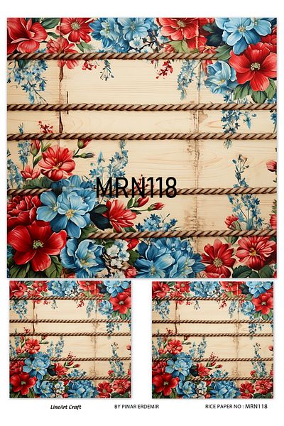 LİNEART Brass Patterned LineArt Decopage Paper - LA-MRN118