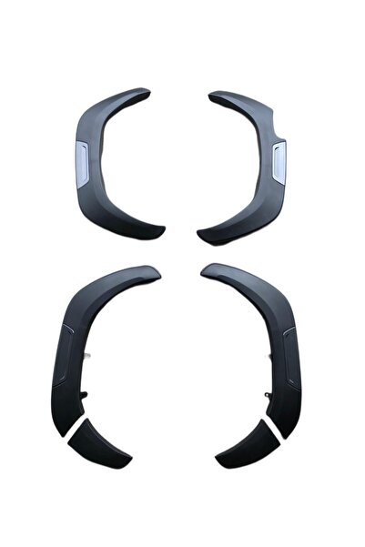 Türkmen TÜRKMEN Toyota Hılux 2020 Sonrası Revo Düz Füme Siyah 6 Parça Dodik