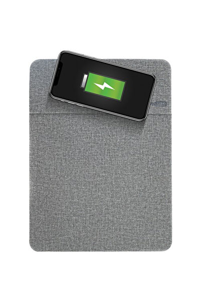 Genel Markalar Cep Telefonu Kablosuz Şarjlı Mousepad Gri 6614