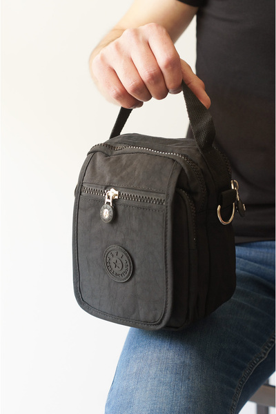 İMAKS Men's Cross Shoulder and Hand Bag with Black Waterproof Velcro - 11-6K