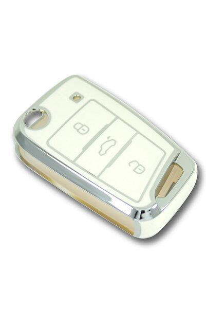 bigkey Skoda Octavia Superb 2015+ - Cupa cheii cu telecomandă cu logo cu 3 butoane