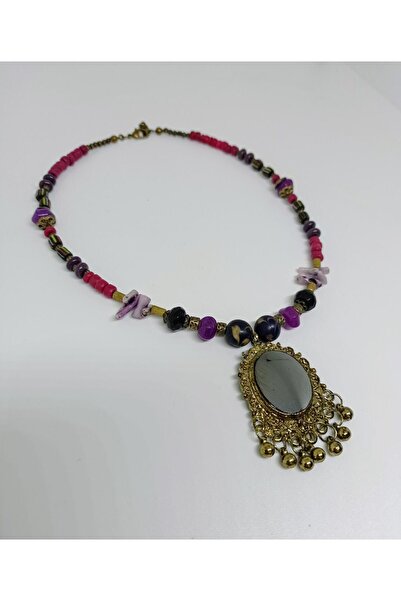 mama india alaçatı قلادة هندية قصيرة بوهيمية أصلية بتصميم عرقي أفغاني رقم: 40