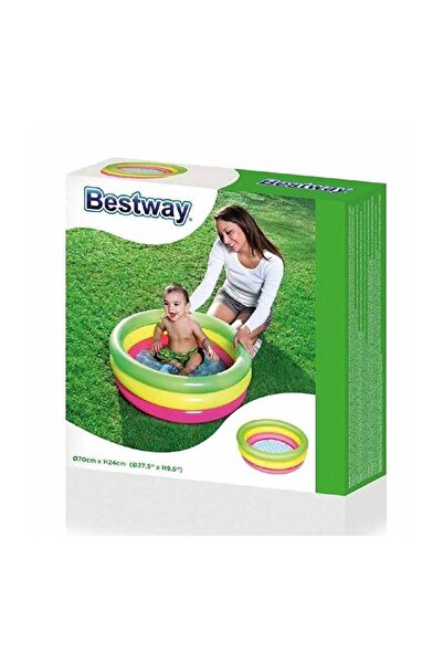 BESTWAY 51128 Çocuk Havuzu Zemin Şişme Havuz Küvet 70 X 24 Cm