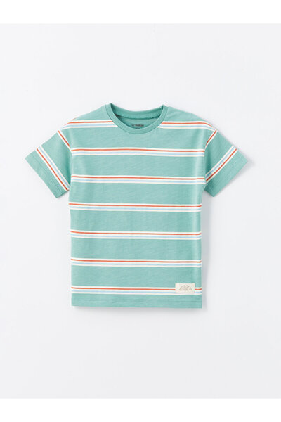LC Waikiki Striped Crew Neck T-Shirt for Baby Boy
